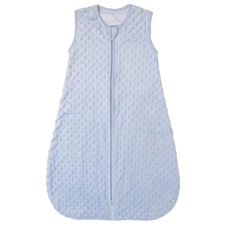 BABYINABAG 1.5 TOG Summer Model Baby Sleeping Bag and Sack, Plush Minky Dot for Infants and Toddlers Size Medium (10-24 mos)