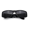 thumbnail image 2 of Locs Bold Gothic Logo Gangster Shades | All Black Plastic Sunglasses | UV400 2 of 3