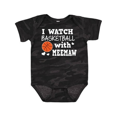 

Inktastic I Watch Basketball with Meemaw Gift Baby Boy Bodysuit