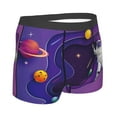 thumbnail image 3 of Disketp Astronaut On Mission In Outer Space Men'S Boxer Briefs,Soft And Breathable Cotton Underwear With Comfortflex Waistband, 3 of 9