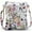 White Floral, variant on Dasein Medium Crossbody Bags for Women Handbag Lightweight Crossbody Purses with Multi Pockets