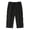 Black, variant on Women's Capri Pants Three Zipper Pockets Blend Cropped Trousers Elegant Summer Bottoms Women Fashion Clothing