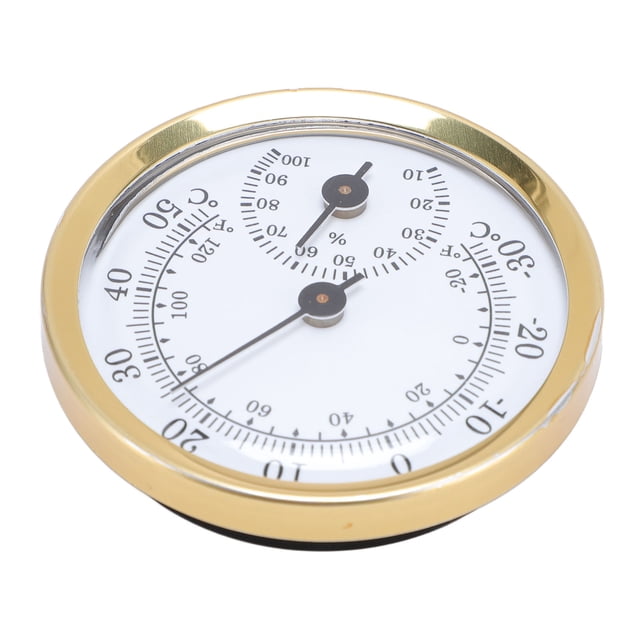 Wall , -34 degrees Celsius To 54 degrees Celsius Aluminium Alloy Indoor Hygrometer Large Numbers for Laboratory