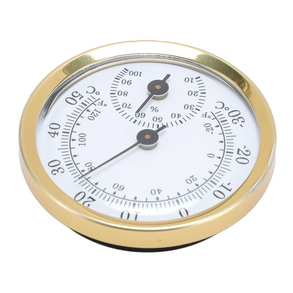 Wall , -34 degrees Celsius To 54 degrees Celsius Aluminium Alloy Indoor Hygrometer Large Numbers for Laboratory