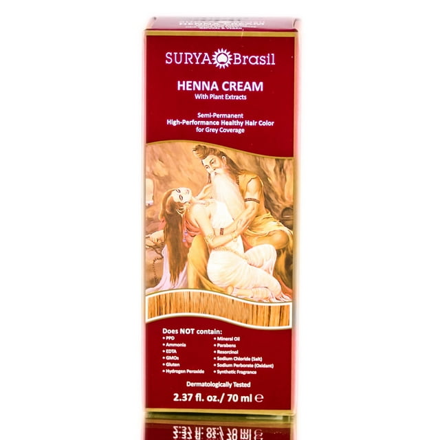 Tinte para el cabello Surya Henna Cream 100% vegano y libre de crueldad animal
