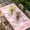 Pink, variant on Blue Plaid Table Cloths for 3 Foot Rectangle Tables, Modern Simple Watercolor Buffalo Lattice Patio Waterproof Elastic Fitted Tablecloths, Washable Rectangular Table Cover for Camping