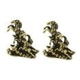 thumbnail image 5 of MERRYHAPY 2Pcs Brass Horse Figurine Golden Color 1.38x1.30x0.79in Home Decoration, 5 of 8