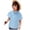 Sky Blue, variant on Grblisyd Uniform Shirts for Girls Fashion School Uniform Short Sleeve Polo Shirt Button Closure Back to School Tops