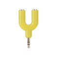 thumbnail image 2 of Divisor de audio para auriculares de extensión de 3,5 mm 1 adaptador macho a 2 hembra (amarillo) Ehuebsd Para estrenar, 2 of 9