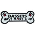 thumbnail image 1 of Dog Bone Shaped Magnets: Bassets Have More Fun! | Cars, Trucks, Mailboxes, 1 of 1