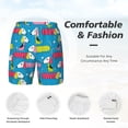 thumbnail image 6 of Picia Color Dachshund Dog pattern Mens Swim Trunks with Compression Liner Stretch Beach Shorts Quick Dry with Zipper Pockets No-Chafing Board Shorts-XX-Large, 6 of 9