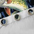thumbnail image 4 of Feelyou Hunting Pike Fish Curtains Pack of 2 (42x84 Each), Retro Blue Camouflage Curtains Blackout, Rustic Farmhouse Cabin Bedroom Curtains, Window Curtains Decor, 4 of 6