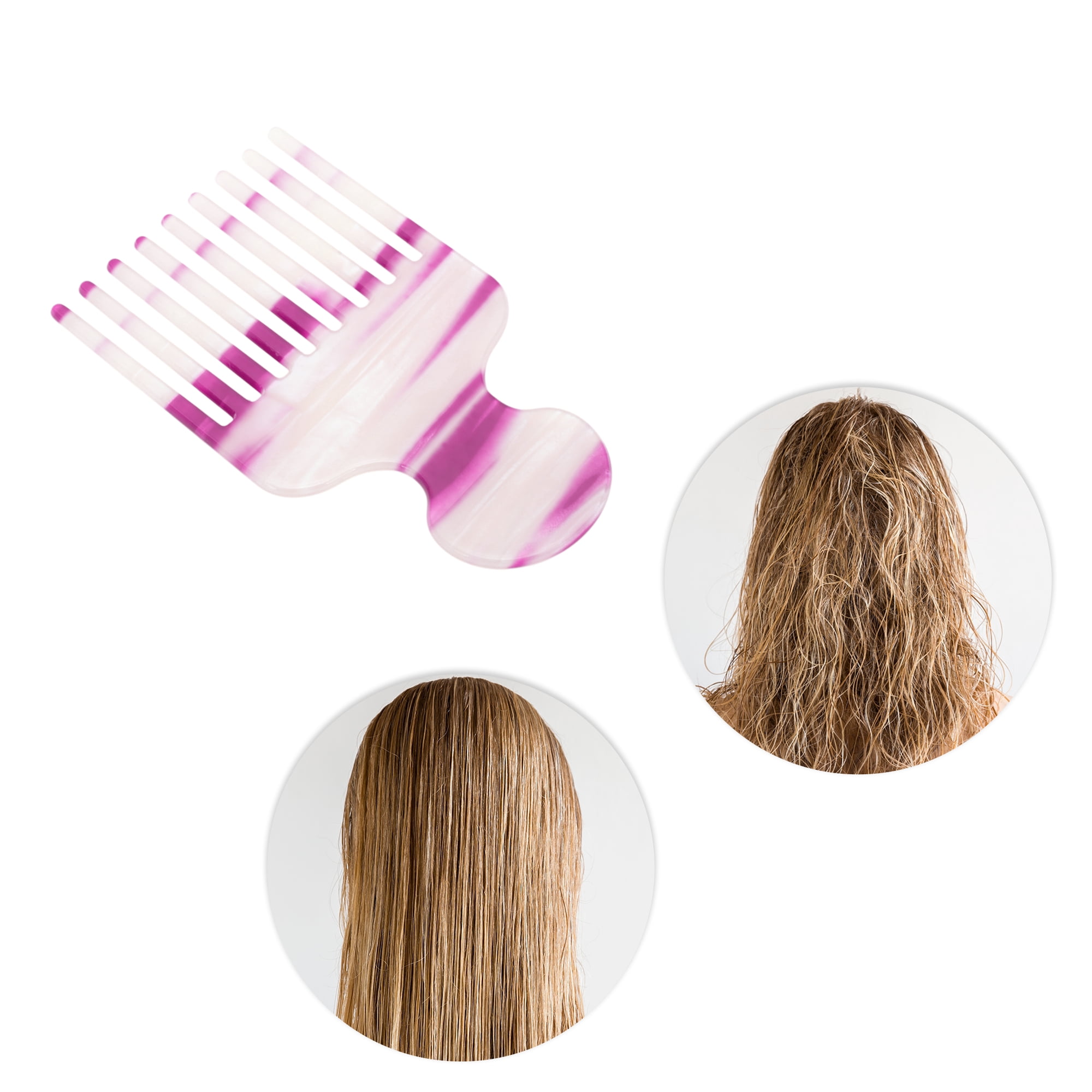 Unique Bargains 1 Pc Fashion Hair Insert Comb for All Hair Types Styles Colorful Purple