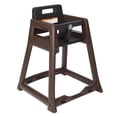thumbnail image 1 of Koala Kare KB950-09-KD 29 3/8" Stackable Plastic High Chair w/ Waist Strap, Brown, 1 of 1