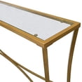 thumbnail image 6 of Palin Glass Top Console Table, Antique Gold, 6 of 6