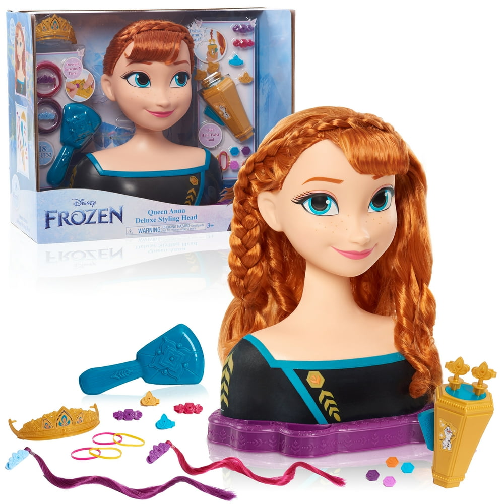 Disney’s Frozen 2 Queen Anna Deluxe Styling Head, 18pieces, Preschool