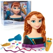 Just Play Disneyâs Frozen 2 Queen Anna Deluxe Styling Head, 18-pieces, Kids Toys for Ages 3 up