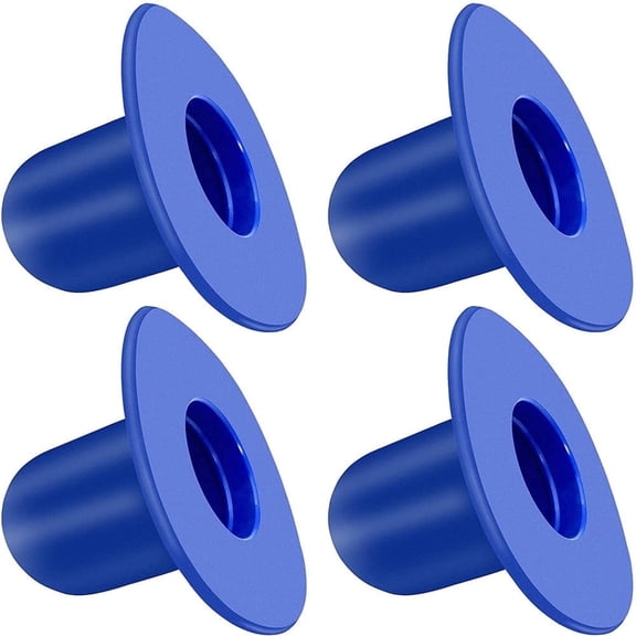 4 PCS Swimming Pool Pump Strainer Hole Plug, PVC Pool Wall Plug Replacement for Bestway for Coleman Pools, Blue