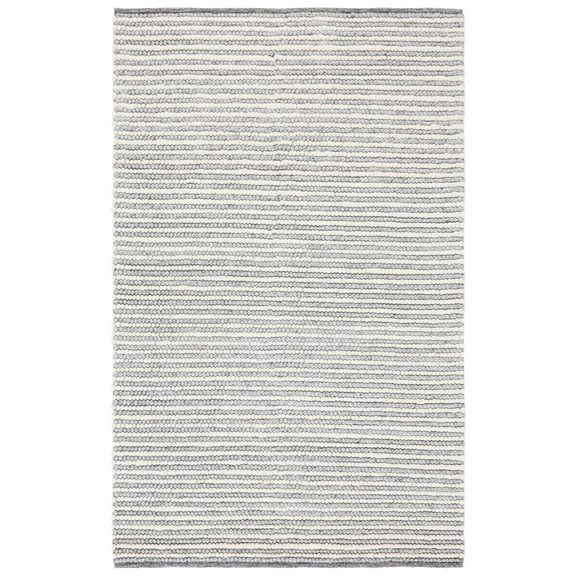 SAFAVIEH Natura Fredrick Striped Area Rug, Ivory/Grey, 6' x 9'