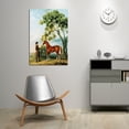 thumbnail image 2 of George Stubbs Paintings Sporting Art Print Lord Grosvenor'S Arabian Stallion With A Groom Canvas Art Framed Wall Art, 2 of 7
