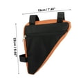 thumbnail image 3 of Unique Bargains Bike Triangle Frame Bag Front Pouch Cycling Storage Bag for Road Mountain Bike Orange, 3 of 7