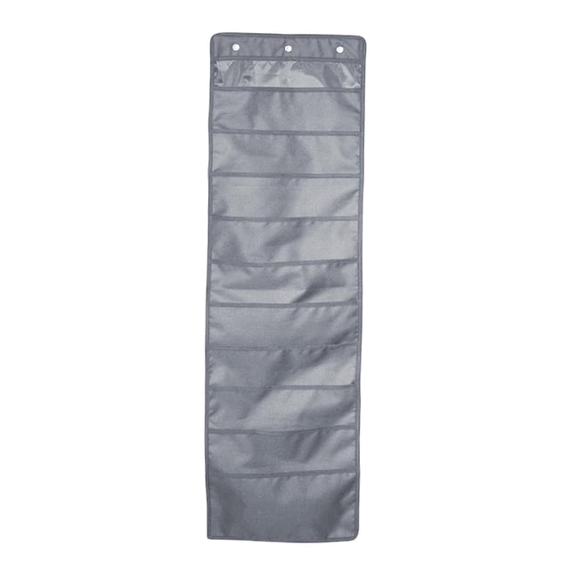 Bolsa de Almacenamiento Colgante Macarena Revistero 10 Bolsillos Gris