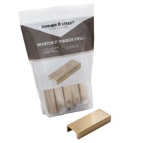 Sumner Street Home Hardware 10 Pack Martin 3" Satin Brass Finger Pull