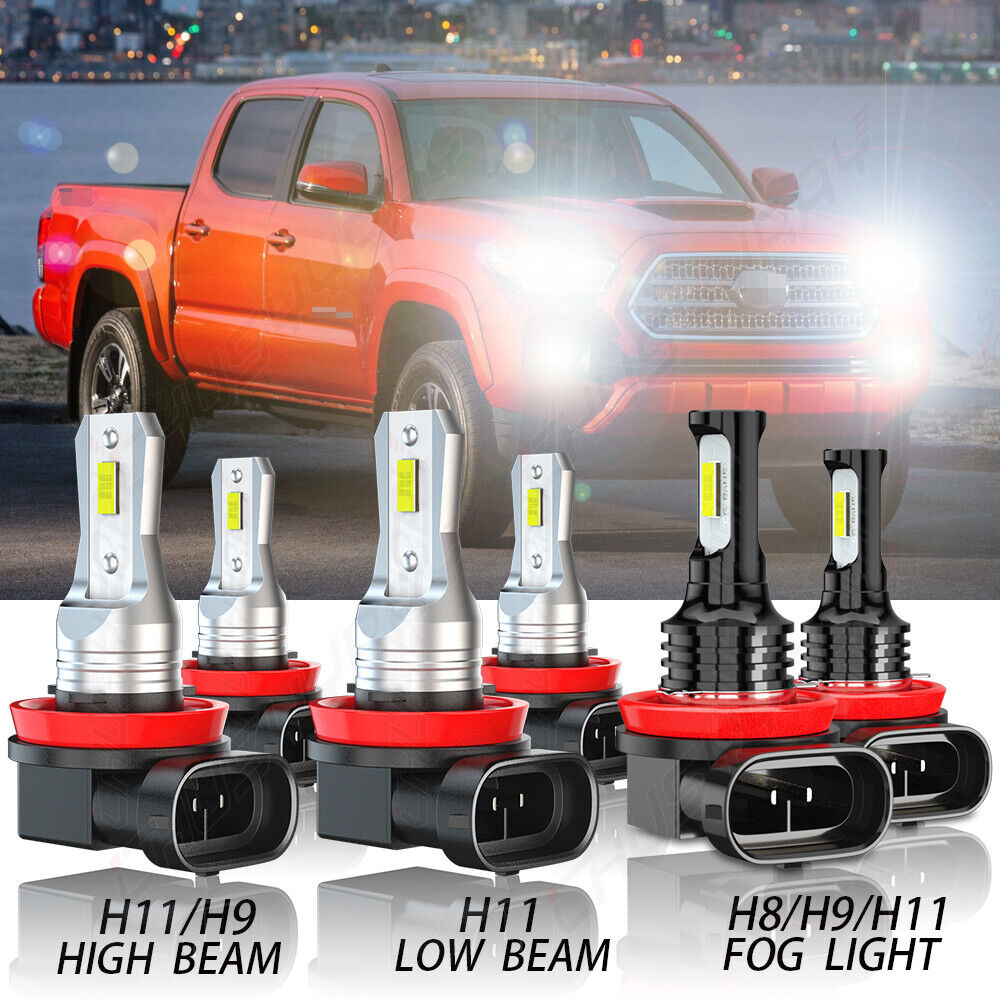 H11 H11 H9 Combo LED Bulbs COB H11 H8 LED Headlight H11/H8/H9 Fog Lamp Bulb White 6000K Plug