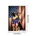 thumbnail image 4 of Joocar American Flag German Shepherd Dog Linen Garden Flag For Spring Summer Home Outdoor Garden Yard Door Decor 12x18 Inch, 4 of 5