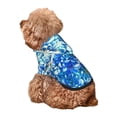 thumbnail image 5 of Haiem Vibrant Blue Floral for Winter Dog Hoodie Sweatshirts with Pockets Warm Dog Clothes for Small Dogs Chihuahua-Medium, 5 of 7