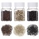 thumbnail image 4 of Kit de extensión de cabello, alicates, gancho para tirar, dispositivo de cuentas, kits de herramientas y 1500 piezas de microanillos forrados de silicona (cuentas negras, rubias y marrones) JFHHH pequeña, 4 of 5