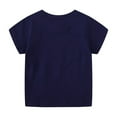 thumbnail image 5 of LNMQLPDBS Toddler Boy Shirts Luminous Dinosaur Pattern Printed Short Sleeved T Shirt Kids Crewneck Drop Shoulder Tees 3 Year Old Boy Gifts Cute Summer Tops Blouse Dark Blue 6 Years, 5 of 9