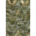 thumbnail image 4 of HomeRoots 665497 5 x 8 ft. Olive Green, Gold & Charcoal Abstract Washable Machine Made Rectangle Area Rug with UV Protection, 4 of 9