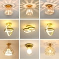 thumbnail image 2 of Lámpara de techo Lámpara de pasillo Lámpara de pasillo Lámpara de entrada creativa Lámpara de cristal Balcón Lámparas de dormitorio modernas y sencillas, 2 of 5