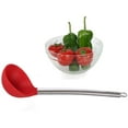 thumbnail image 4 of Kitchen Silicone Ladle Spoon,Cooking Utensils Silicone Soup Ladle with Heat Resistant Silicone Covering Head and Stay-Cool Stainless Steel Handle (Ladle Red), 4 of 4