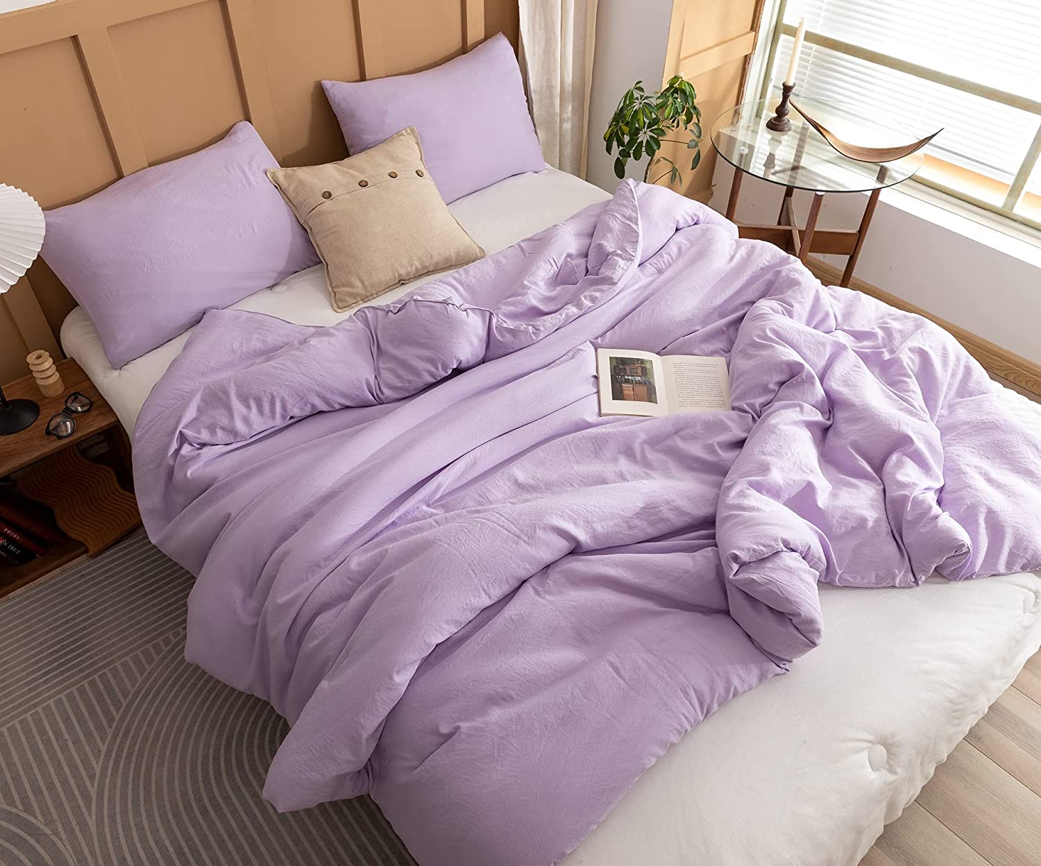 queen lavender comforter