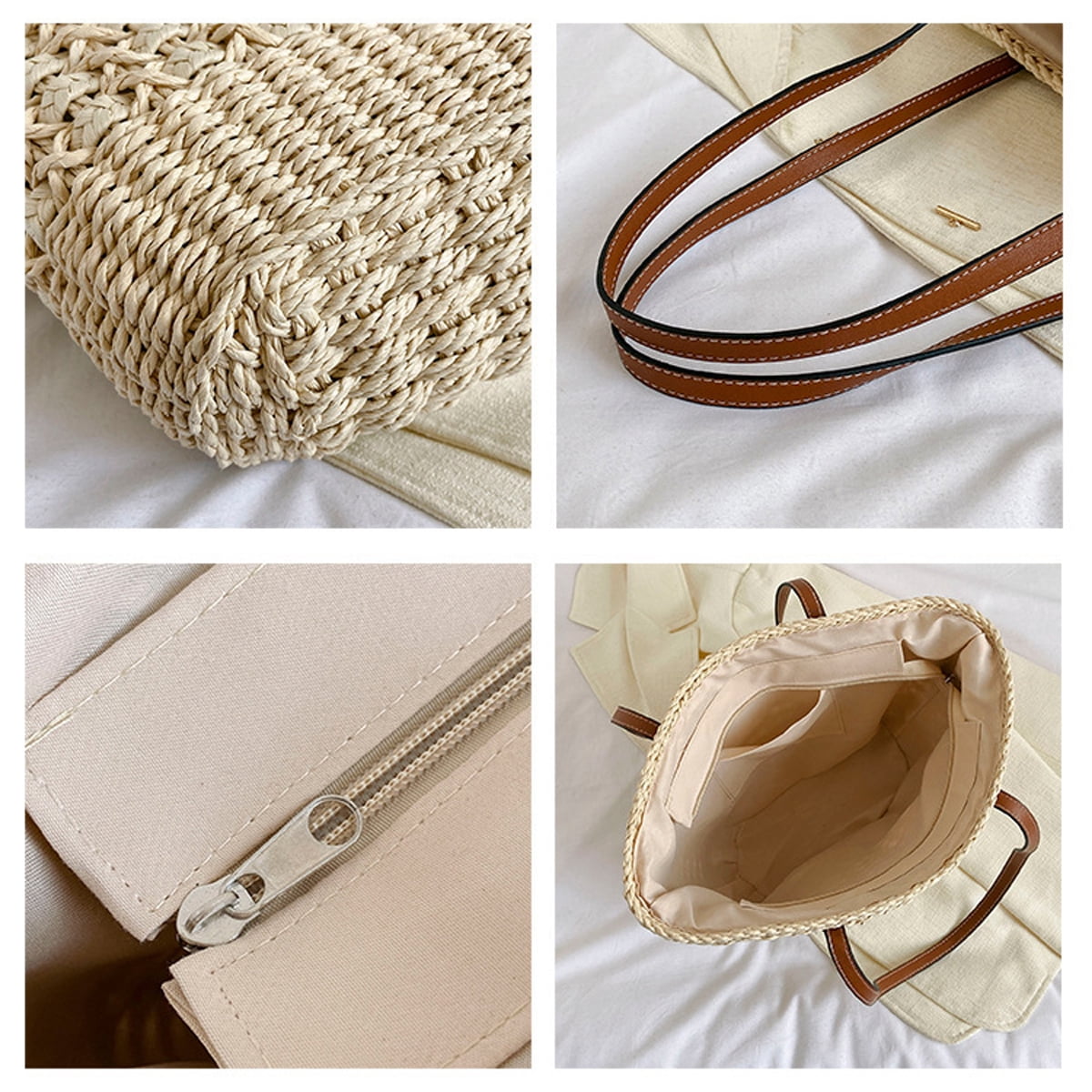 Women s Straw Hobo Bag Woven Shoulder Bag Large Totes Summer Travel Beach Handbag Handmade Purse Walmart
