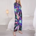 thumbnail image 4 of Bingfone Womens Pajama Sets Colored Abstract Print,Long Sleeve Loungewear Pajamas Set-Xx-Large, 4 of 9