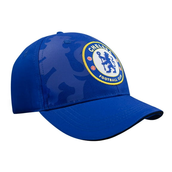 Icon Sports Chelsea FC Futbol Club Embroidered Logo 6 Panel Cap Soccer - Navy Faded Logo