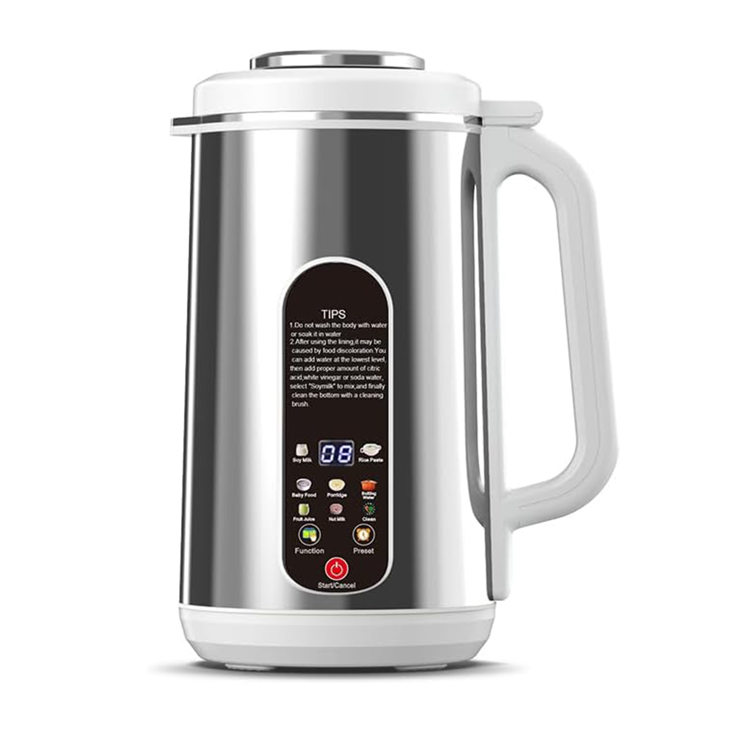 Sulypo Nut Milk Maker Stainless Steel,40oz Juicer Pitcher,Plant-base Milk Machine Homemade Drink 12 Hrs Timer self-clean LED Display