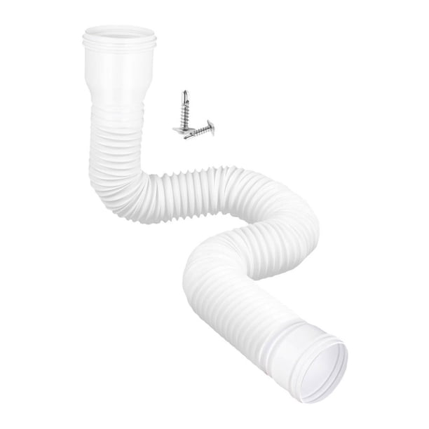 Extensiones de bajante para canaletas de lluvia para drenaje de agua de lluvia Extensor de bajante para blanco