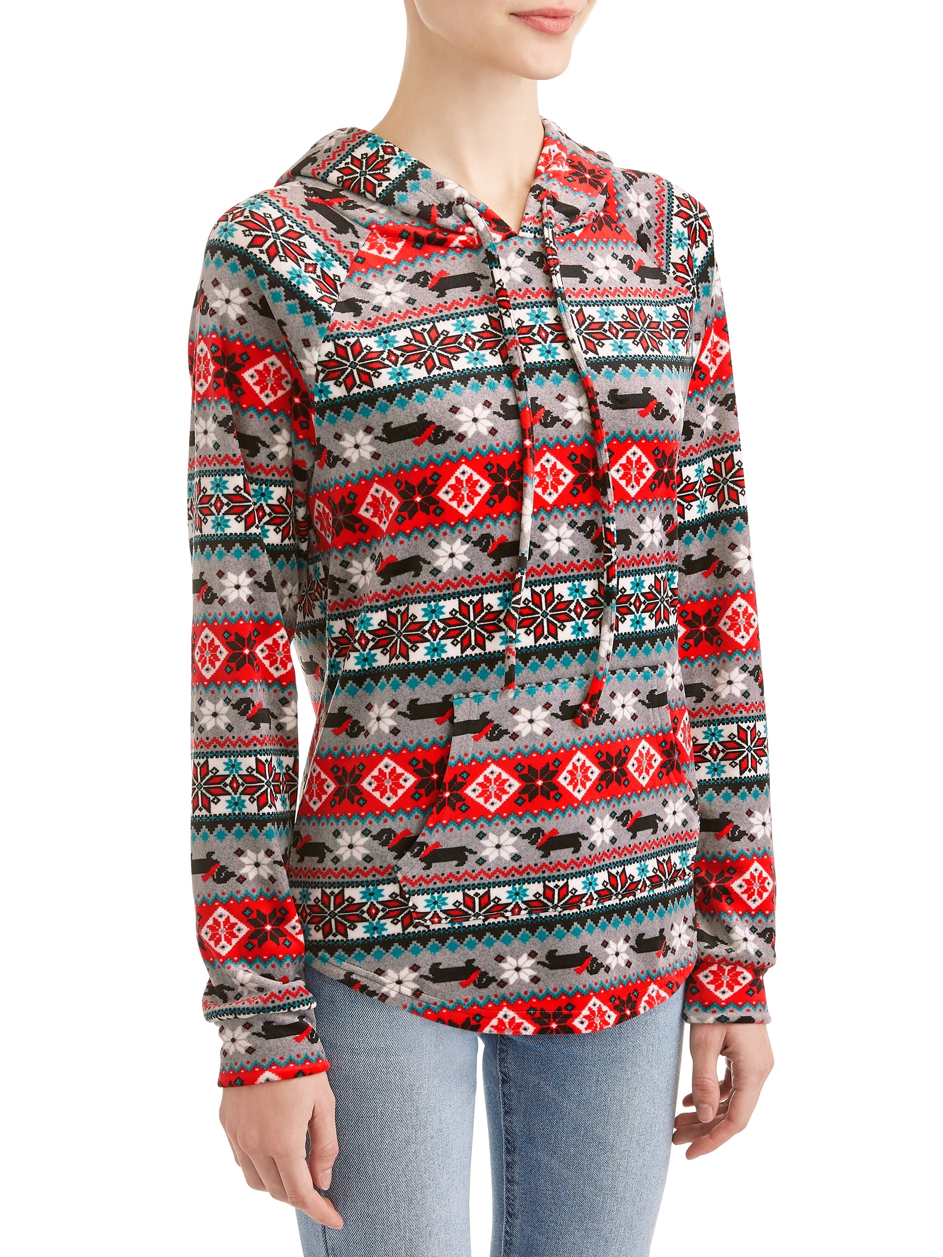 No Boundaries Juniors' Holiday Velour 