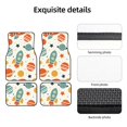 thumbnail image 4 of LAKIMCT White Space Elements Car Mats, Neoprene Front Rear Floor Mats for Cars, Waterproof Anti-Slip Car Floor Mats Full Set, Universal(4 Pcs), 4 of 6