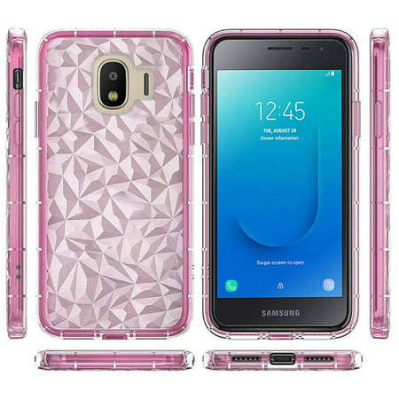 For Samsung Galaxy J2 (2019) Case, by Insten Diamond Textured Design PC/TPU Rubber Case Cover For Samsung Galaxy J2 (2019) -