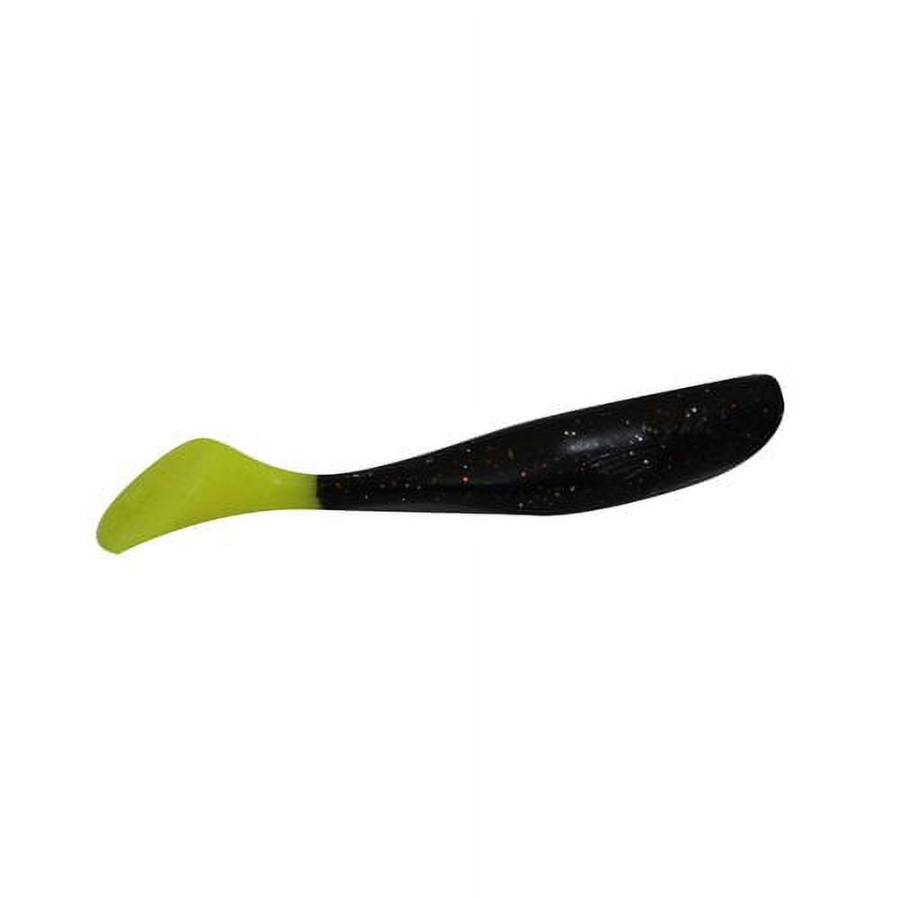 D.O.A. CAL SHAD TAIL PEARL/CHARTREUSE TAIL