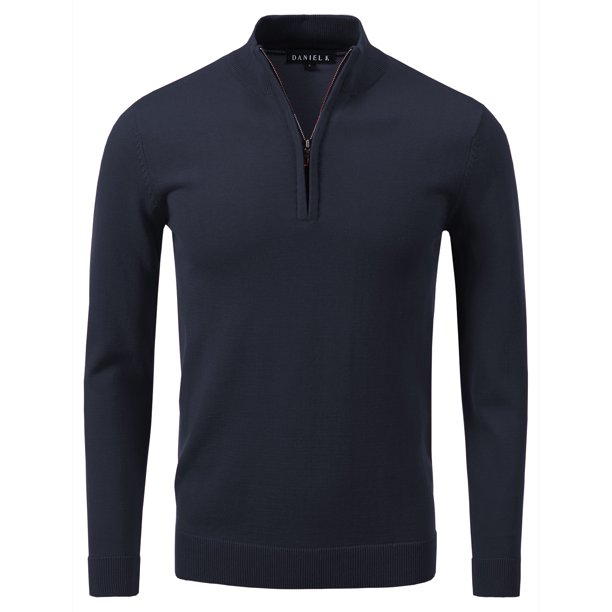 Download Daniel K - Daniel K Men's Vintage Half Zip-Front Mock Neck ...