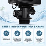 5600SXT Water Softener Control Head, 110V Water Softener System Filter Control Head, Electronic Water Softener Valve, Inlet/Outlet DN25, Complete Accessories