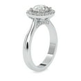 thumbnail image 2 of Blue Jewel Wedding Engagement Ring - 1.5 Ct Lab Grown Round Cut in 14K White Gold Plated Band - Perfect for Women - Stylish Prong Set - Great Gift for Anniversaries, Proposals, and Special Occasions, 2 of 2