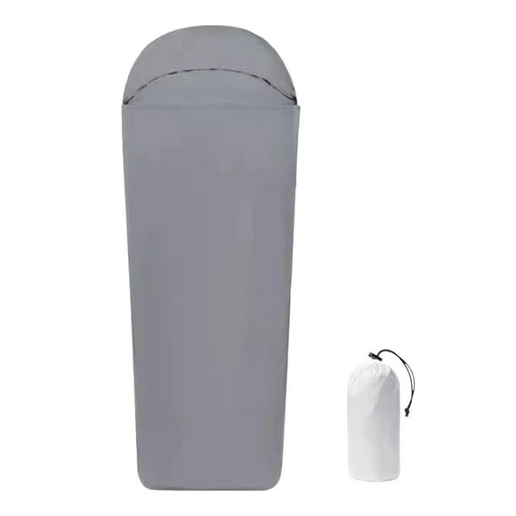 Hearth & Gear Sleeping Bag Liner Light Adult Sleep Sack & Travel Sleep Sack Travel Sheets & Camping Sheet For Backpacking Hotel Hostels Comfy & Easy Care Full Length Electronic Cord Organizer Pouch