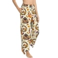 thumbnail image 6 of Salouo Autumn Vintage Print Women's Pajama Pants Casual Loose Sweatpants PJs Flowy Pants Drawstring Palazzo for Women Wide Leg Pants Lounge Pajama -XX-Large, 6 of 8